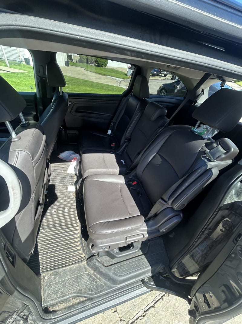 Honda Odyssey second and third row after a full interior detail